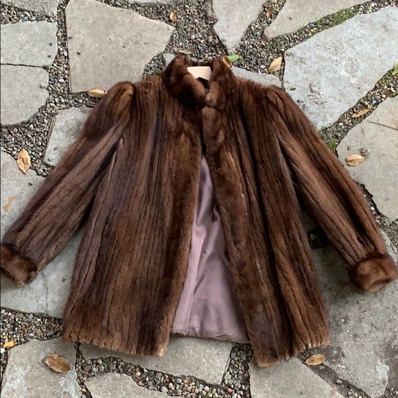 Jackets & Blazers - Vintage old HOLLYWOOD fur jacket.